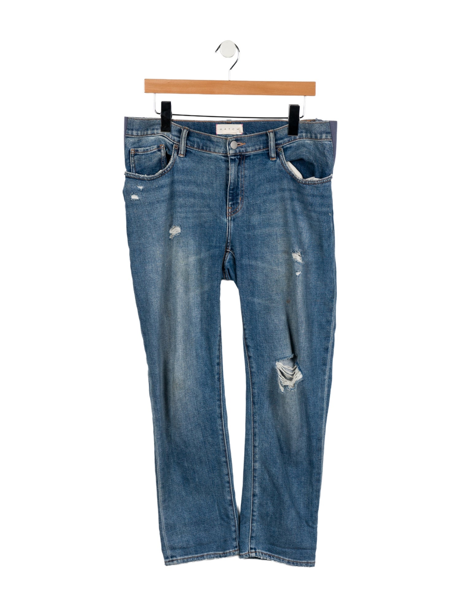 Hatch Mid-Rise Straight Leg Jeans