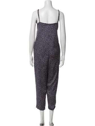 Hatch Polka Dot Print V-Neck Jumpsuit