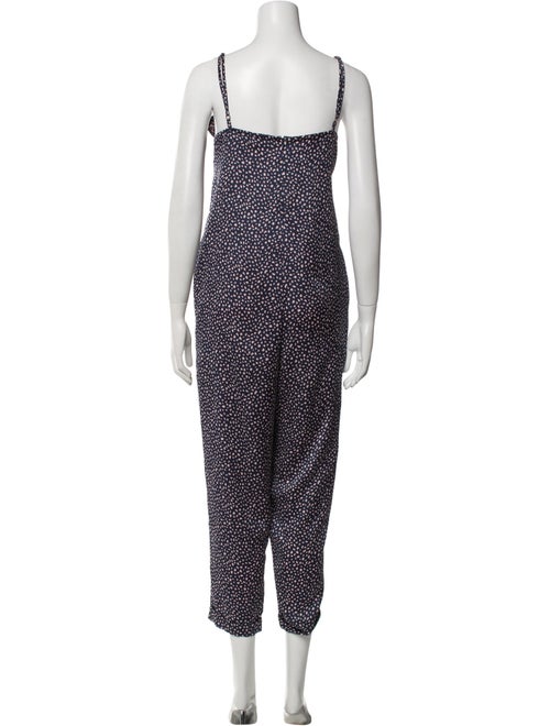 Hatch Polka Dot Print V-Neck Jumpsuit