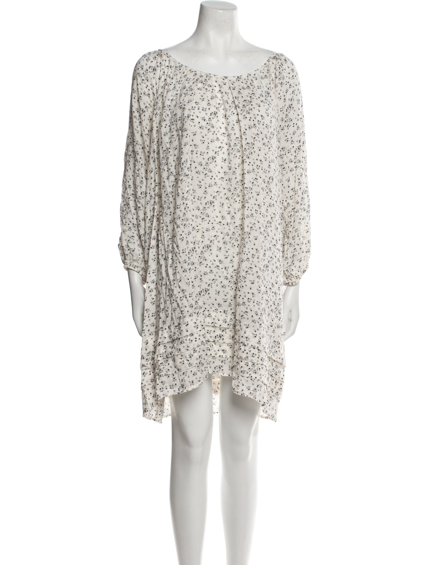 Hatch Floral Print Mini Dress