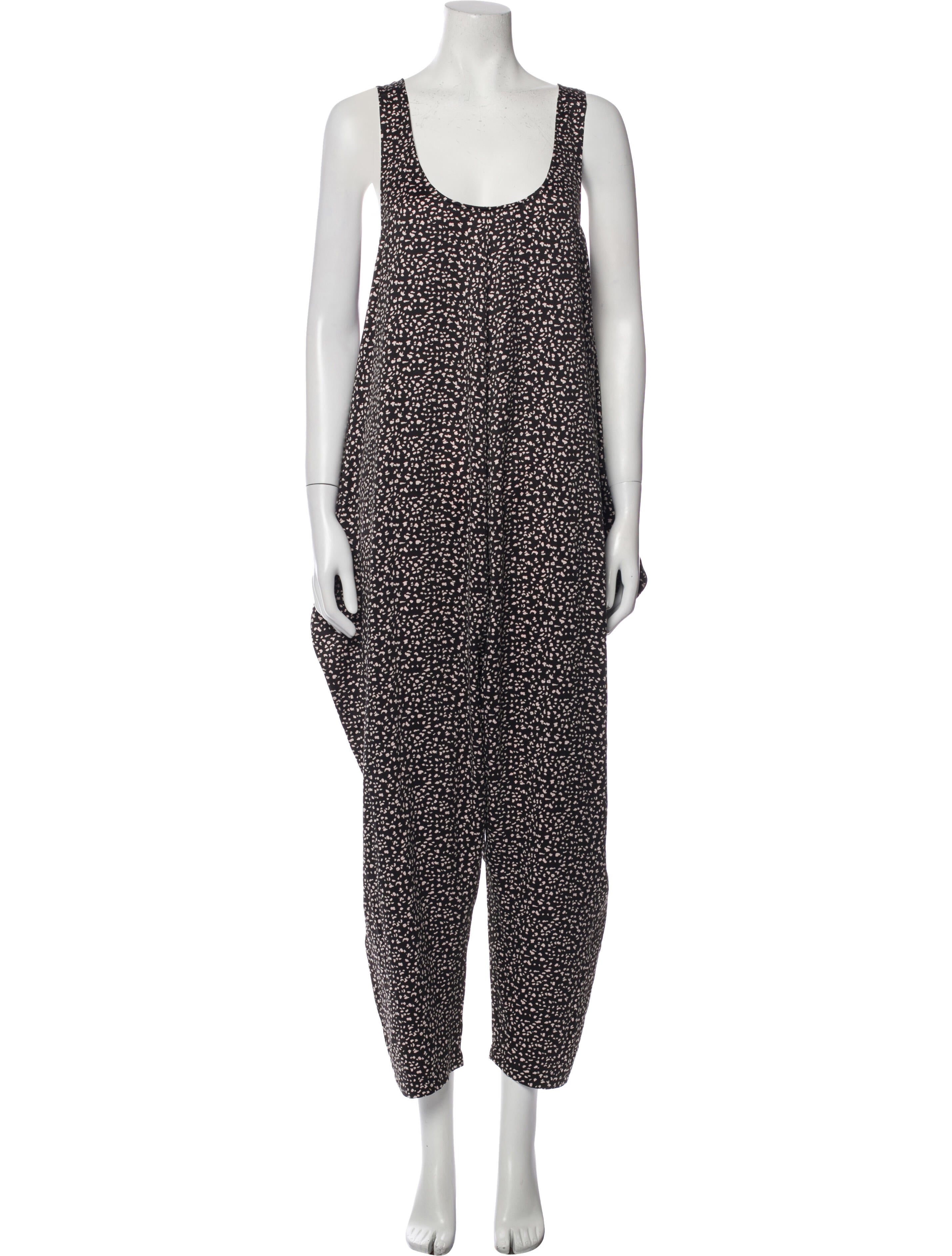 Hatch Printed Scoop Neck Jumpsuit