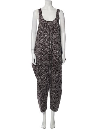 Hatch Printed Scoop Neck Jumpsuit