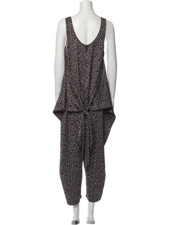 Hatch Printed Scoop Neck Jumpsuit
