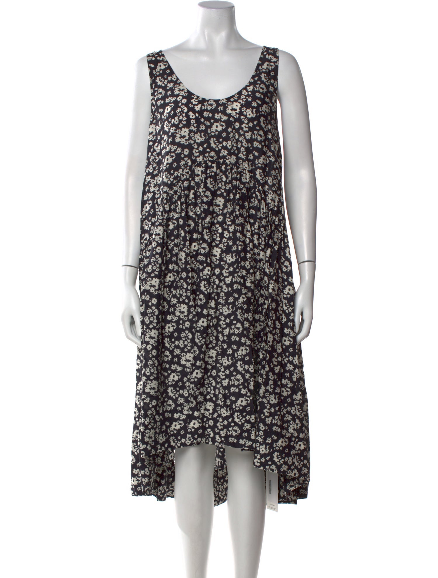 Hatch Floral Print Midi Length Dress