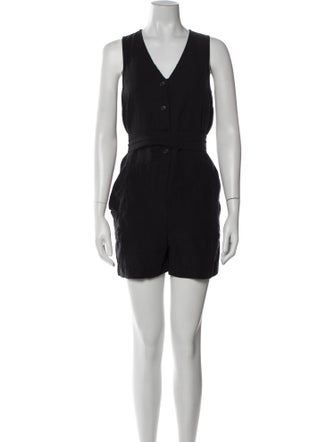Hatch Linen V-Neck Romper