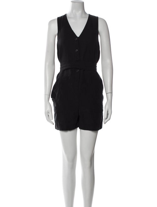 Hatch Linen V-Neck Romper