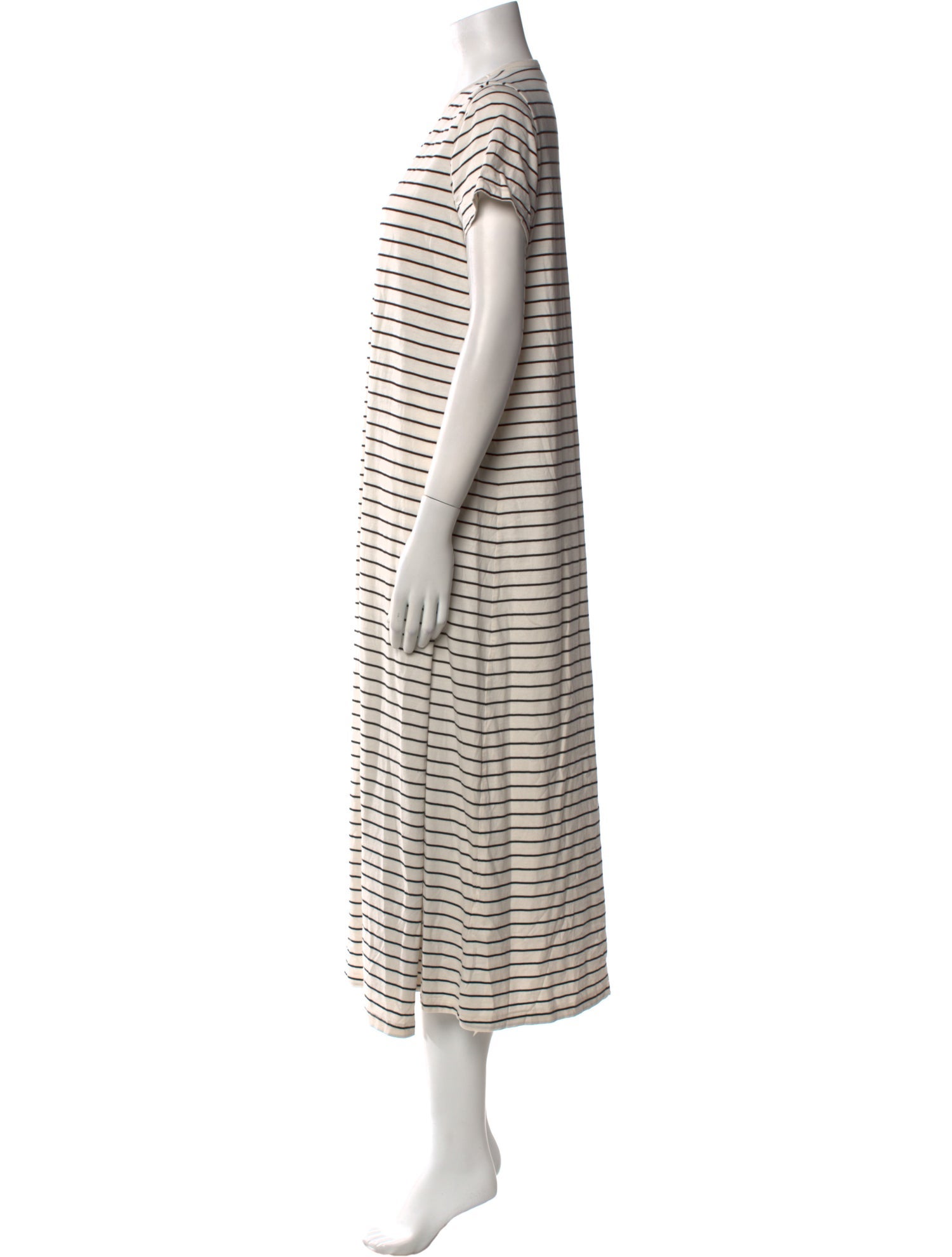 Hatch Striped Long Dress