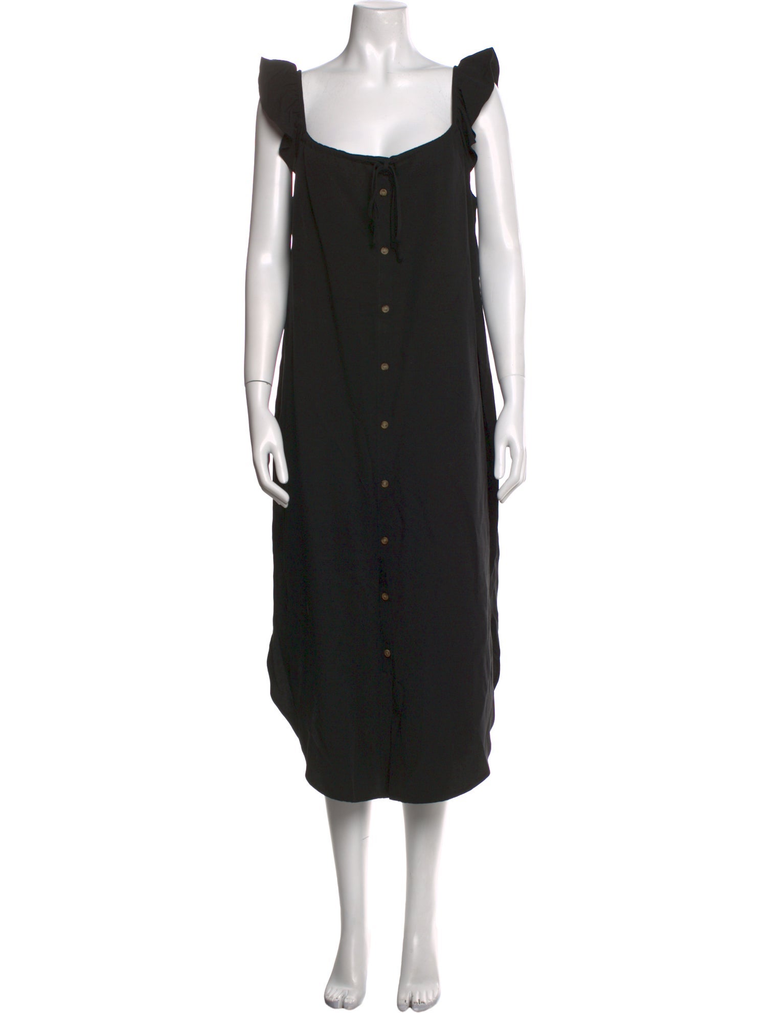 Hatch Square Neckline Long Dress