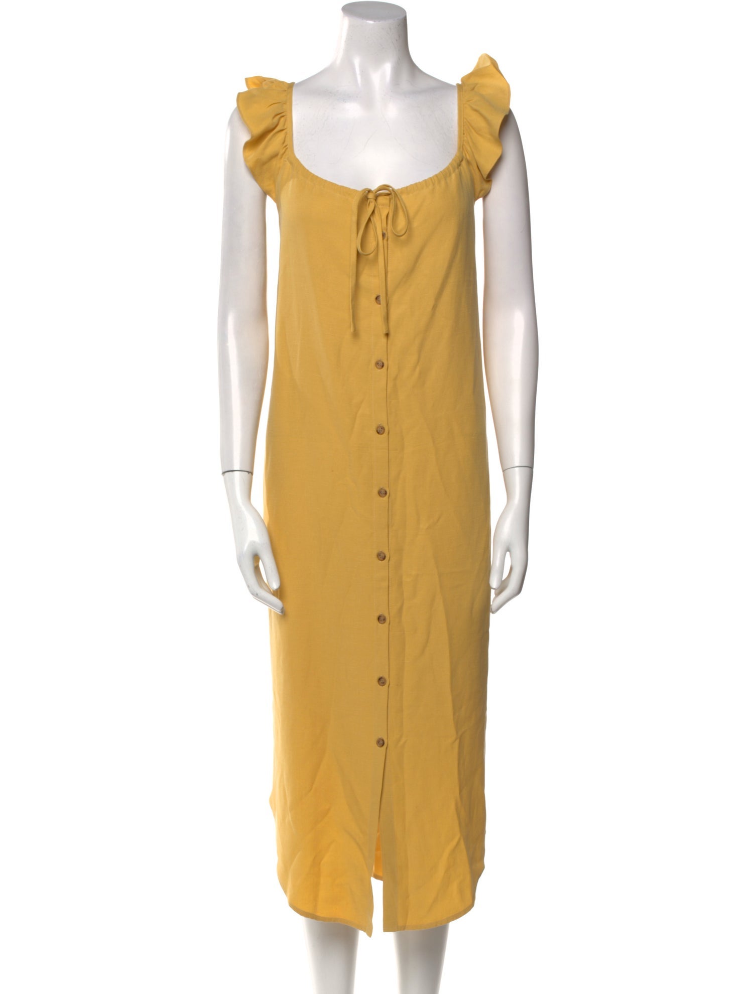 Hatch Square Neckline Midi Length Dress