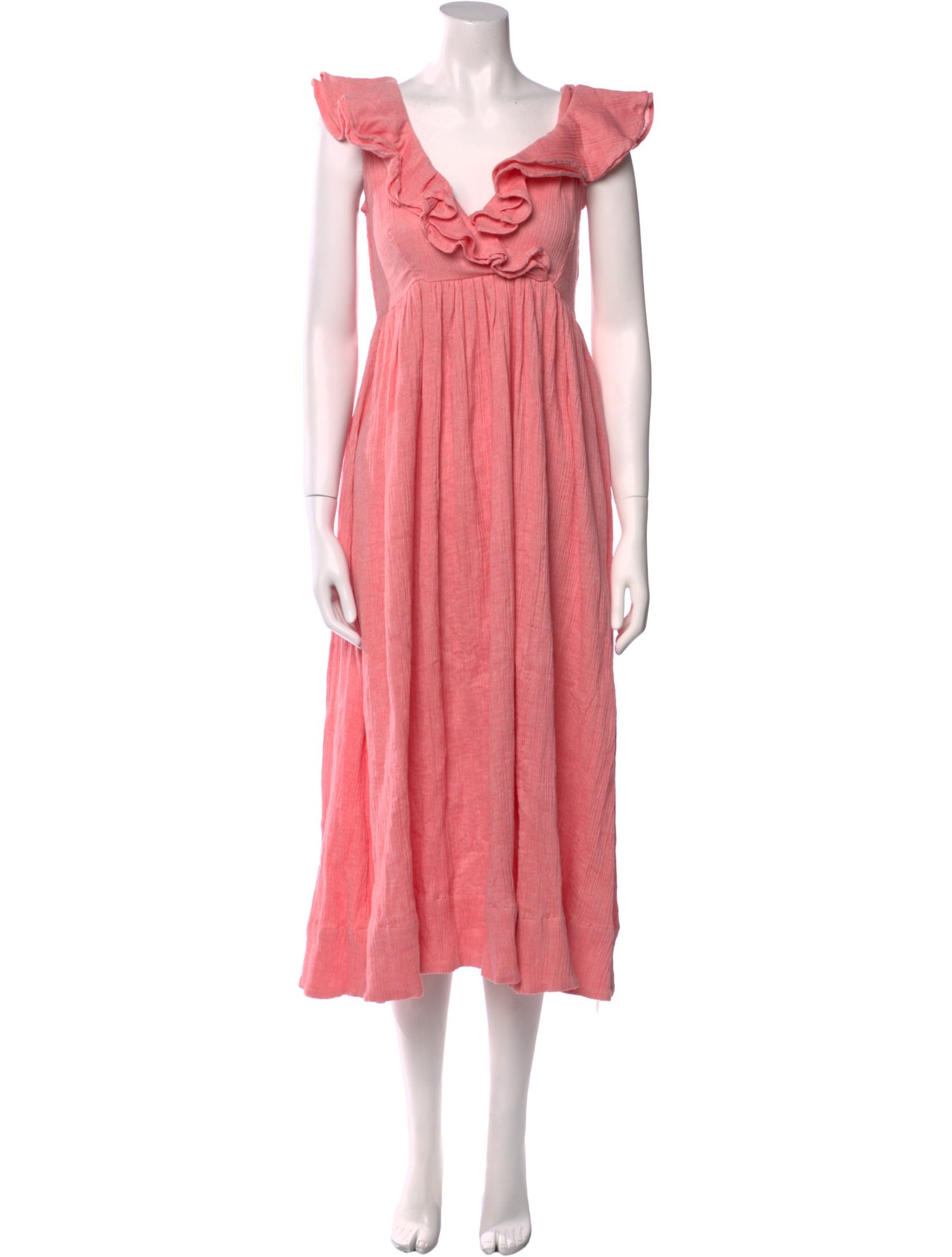 Hatch V-Neck Midi Length Dress w/ Tags