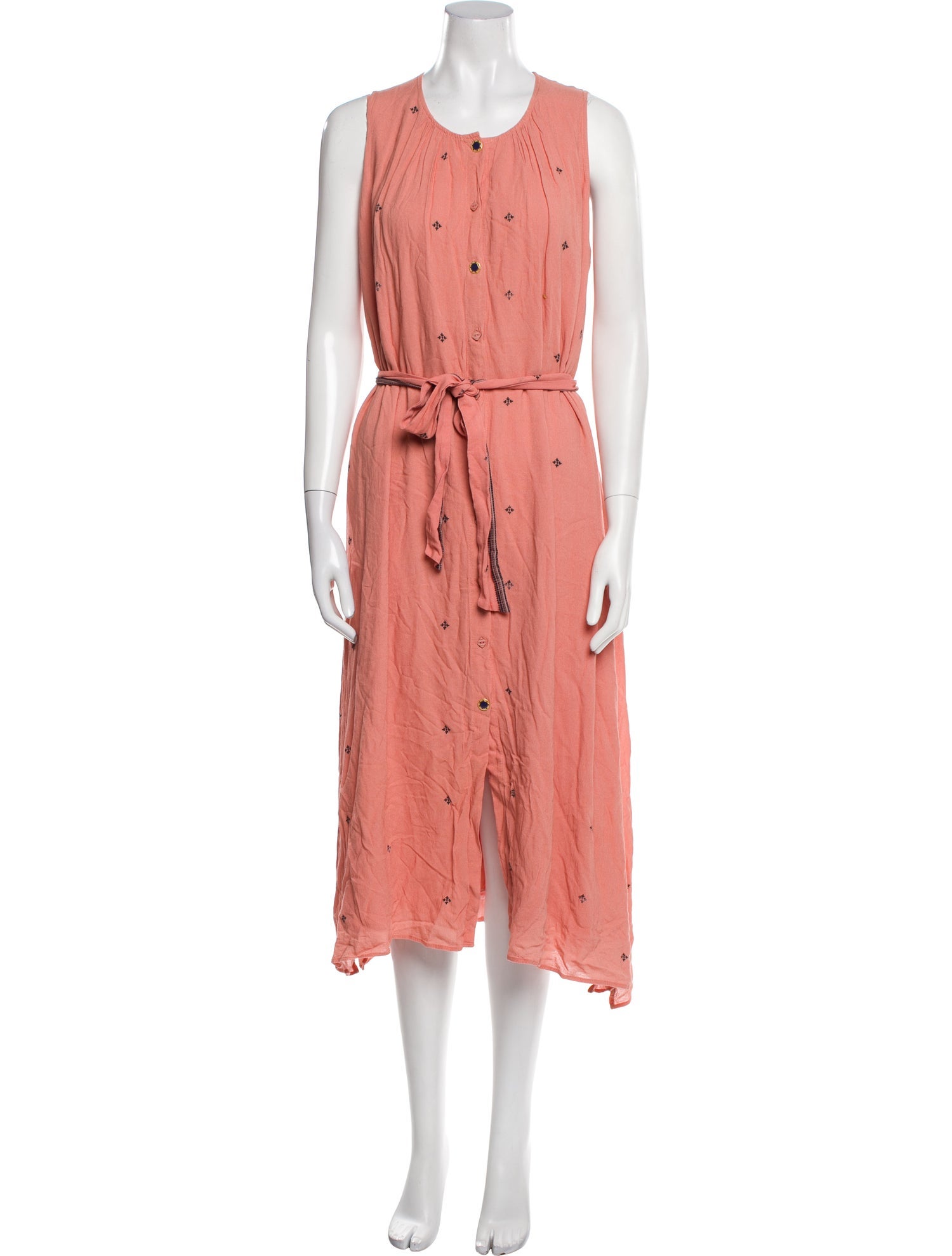 Hatch Crew Neck Midi Length Dress