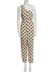 Hatch Polka Dot Print One-Shoulder Jumpsuit