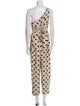 Hatch Polka Dot Print One-Shoulder Jumpsuit