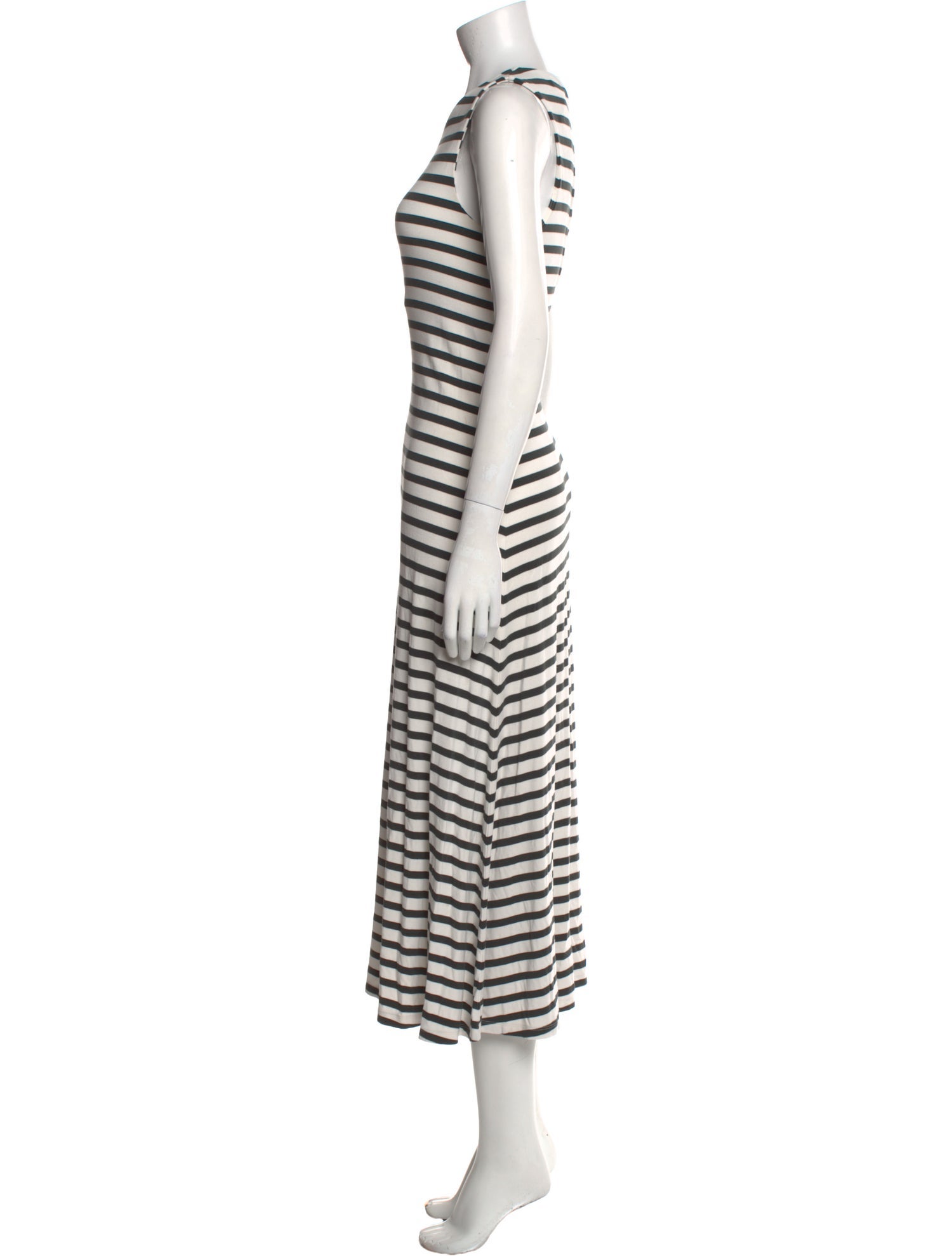 Hatch Striped Midi Length Dress