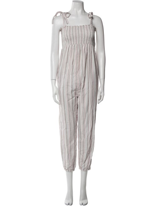 Hatch Striped Square Neckline Jumpsuit