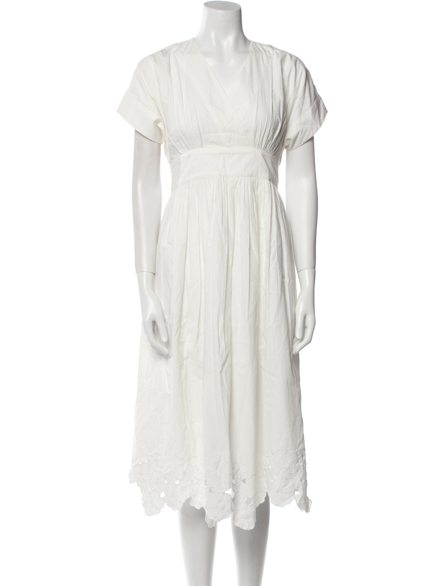 Hatch V-Neck Midi Length Dress w/ Tags