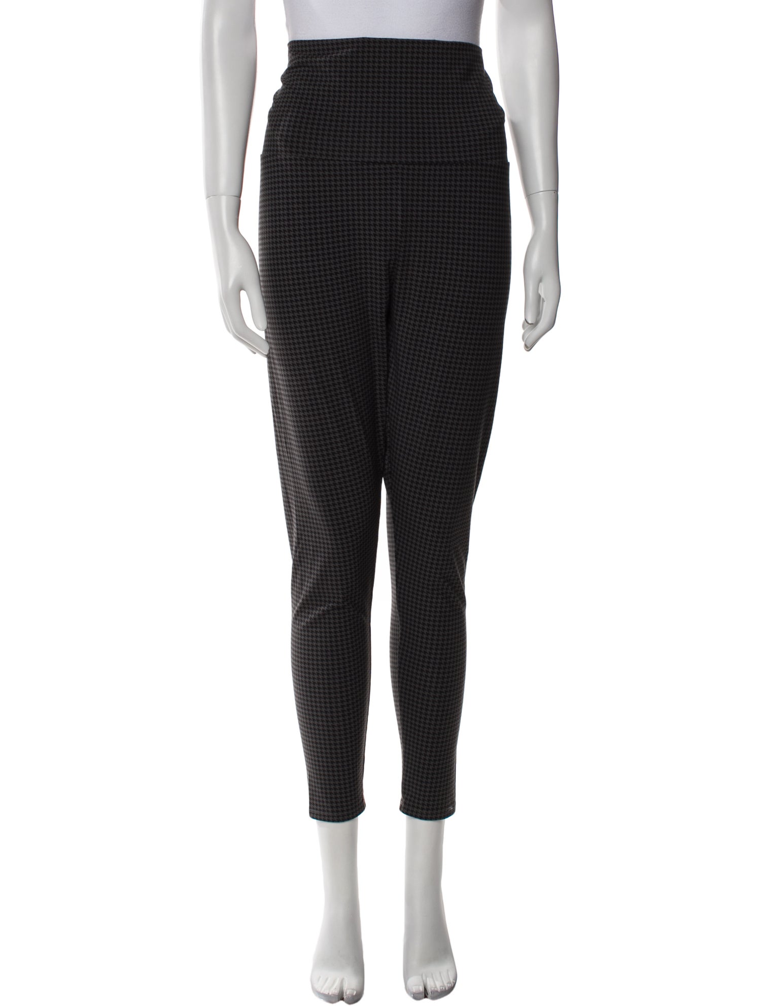 Hatch Houndstooth Print Skinny Leg Pants