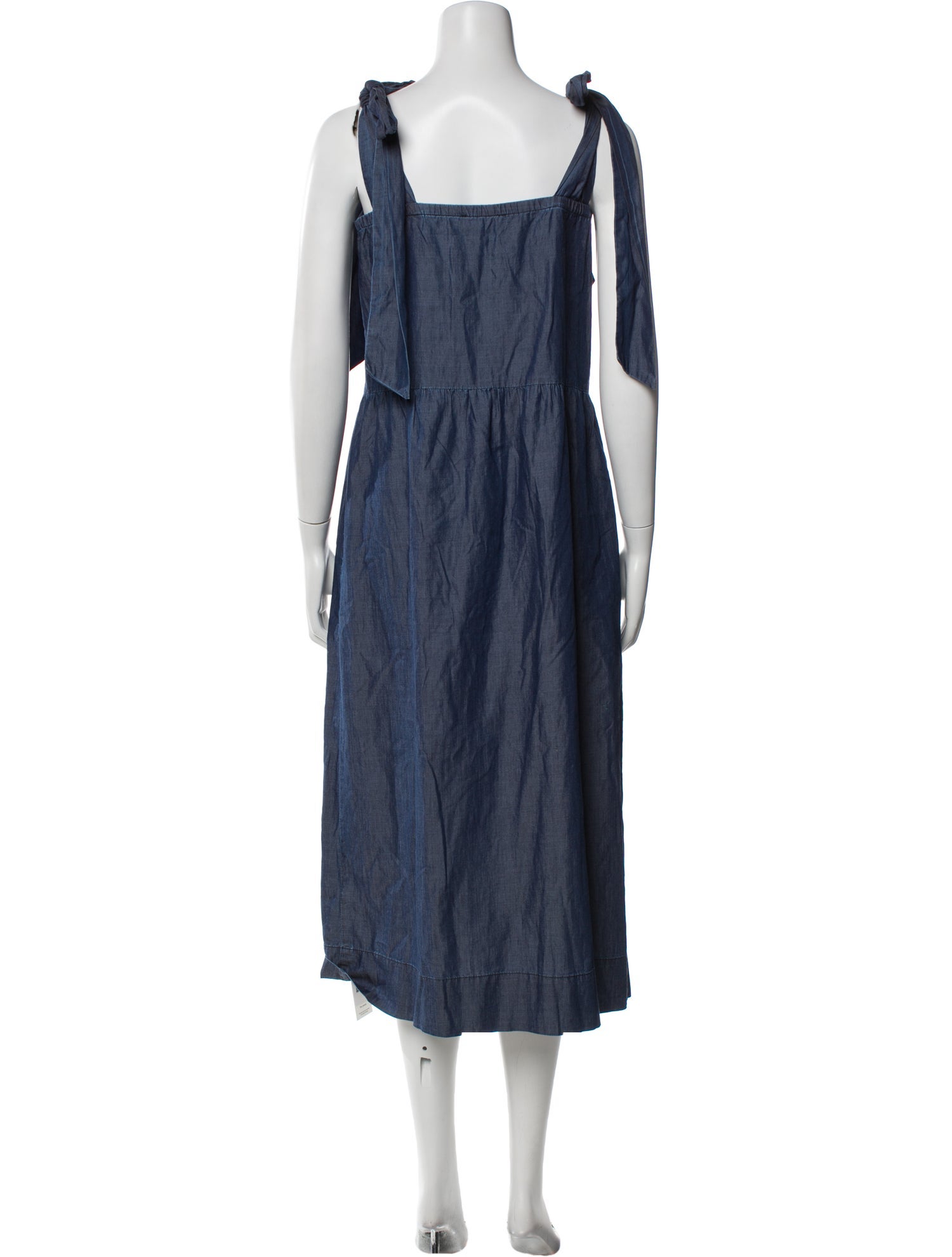 Hatch Square Neckline Long Dress