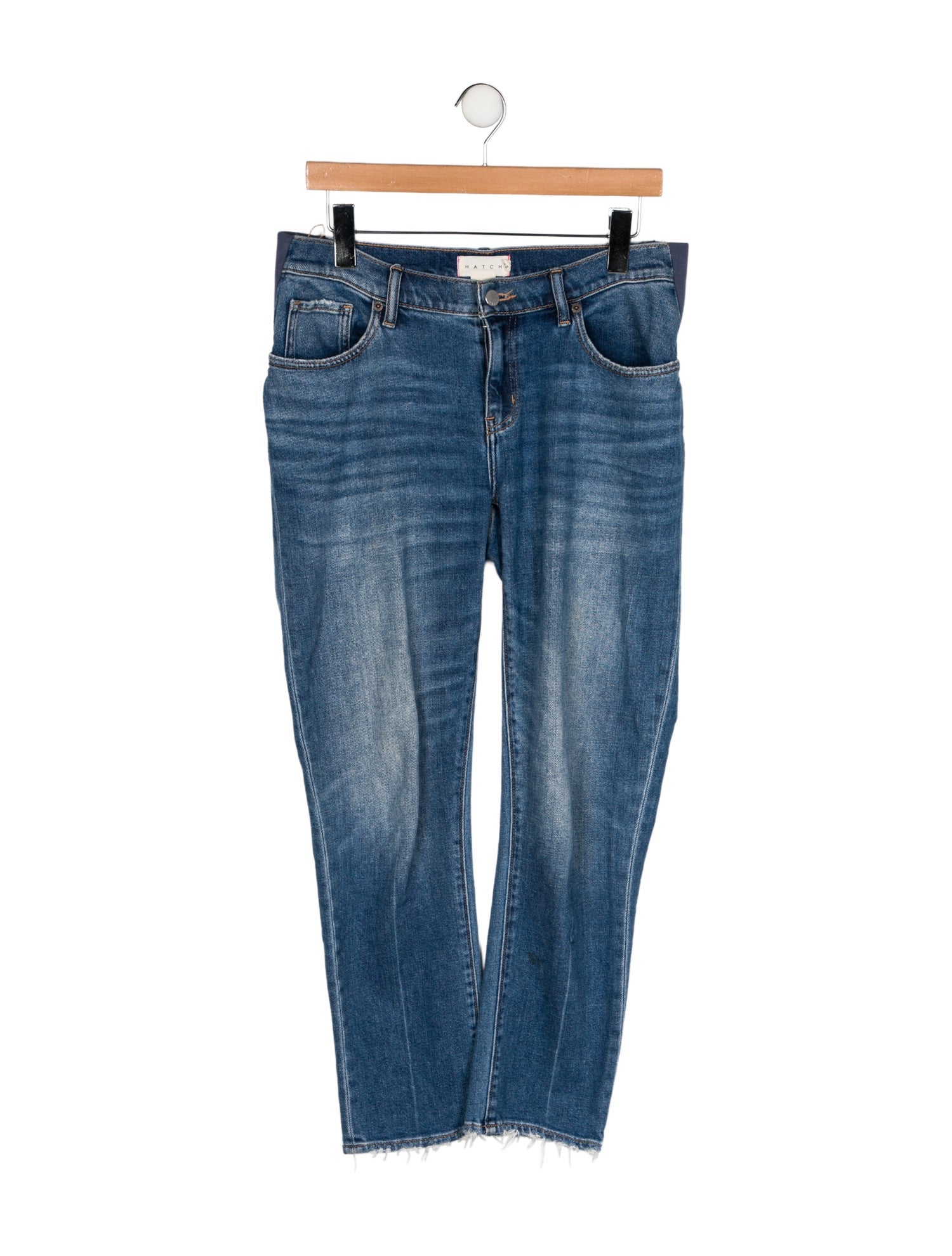 Hatch Mid-Rise Straight Leg Jeans