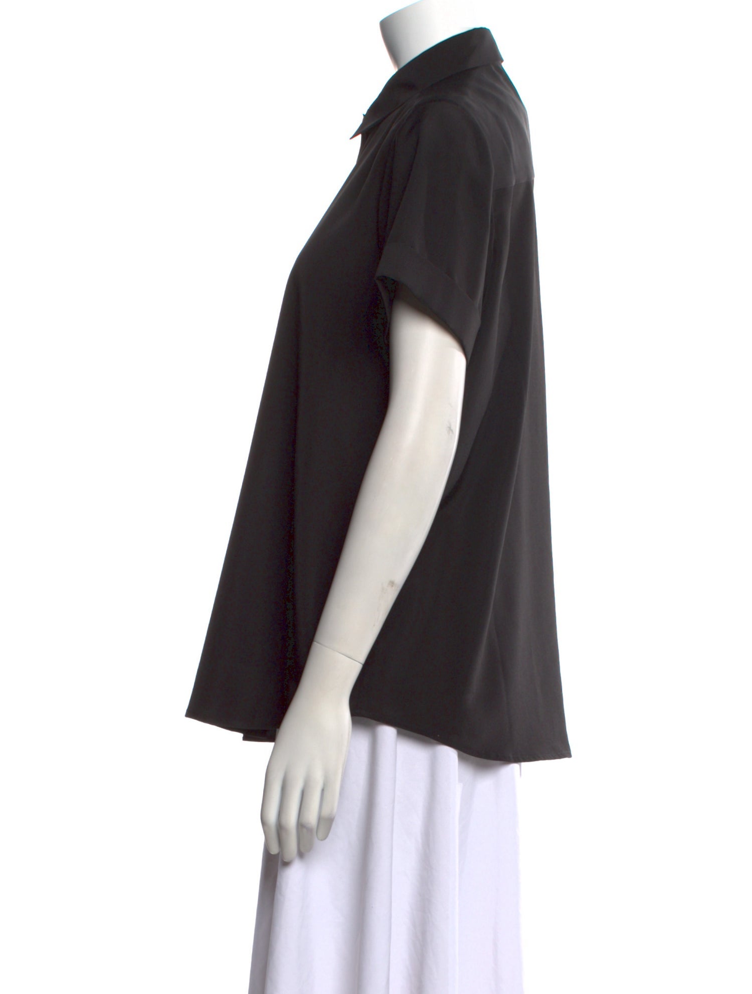 Hatch Short Sleeve Button-Up Top