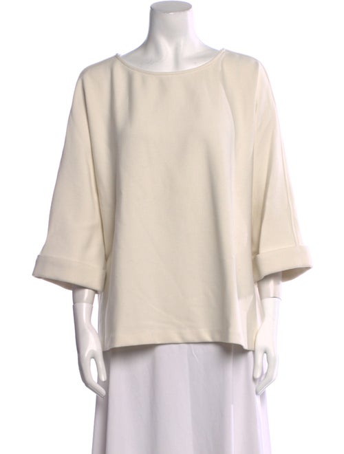Hatch Scoop Neck Three-Quarter Sleeve Blouse