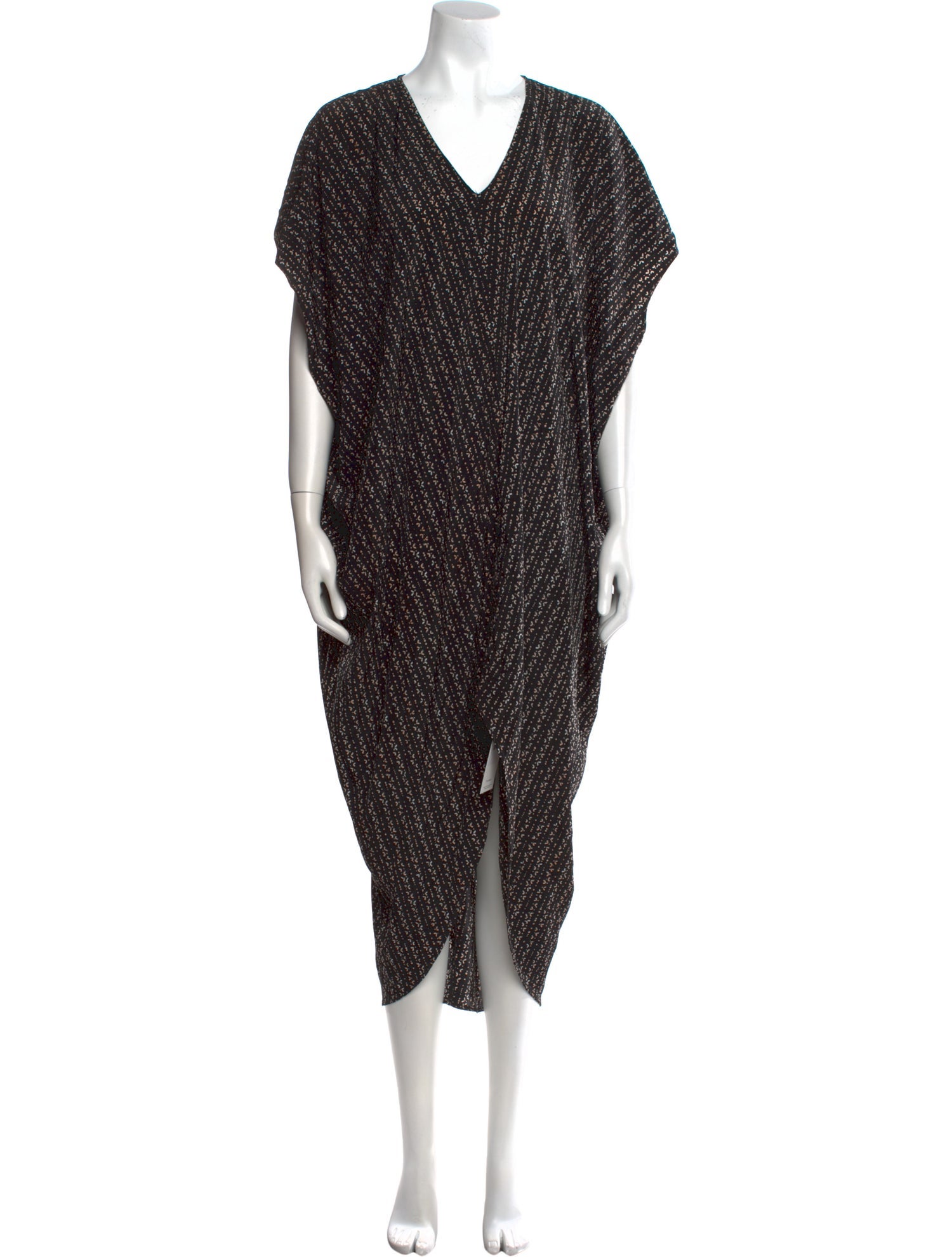 Hatch Printed Long Dress