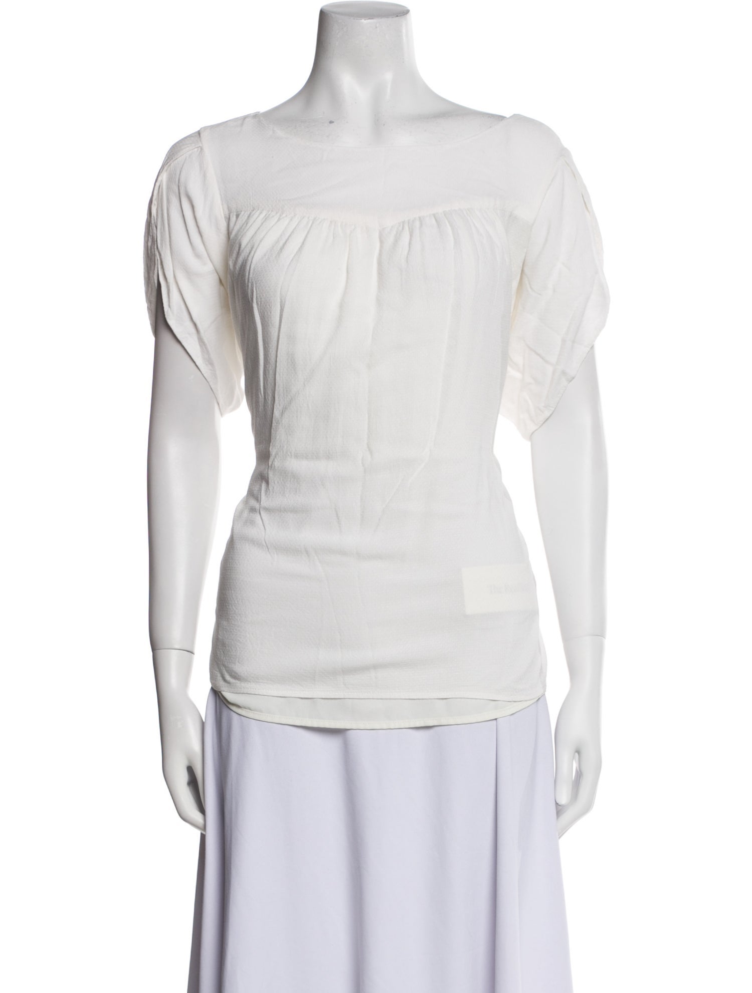 Hatch Square Neckline Short Sleeve Top