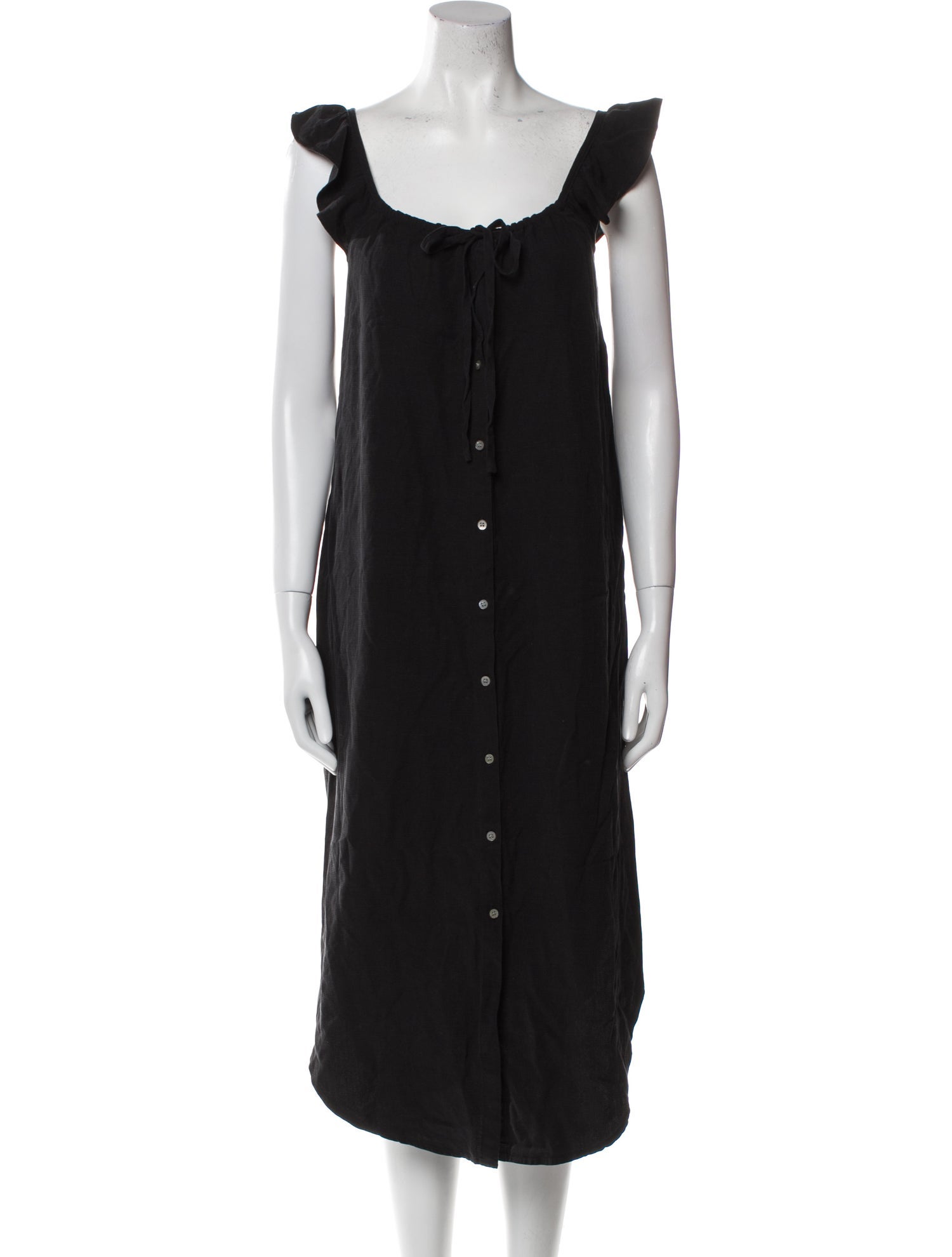 Hatch Square Neckline Midi Length Dress