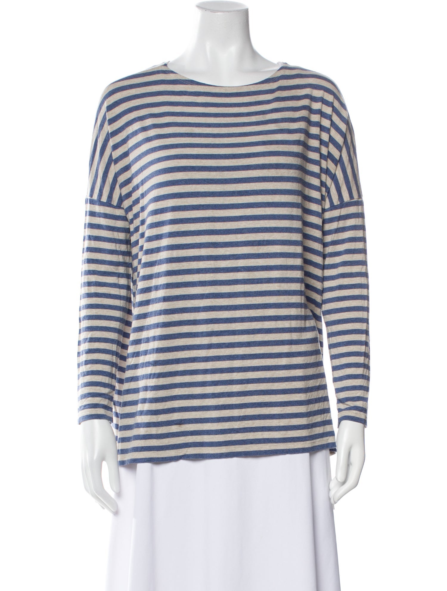 Hatch Striped Bateau Neckline T-Shirt