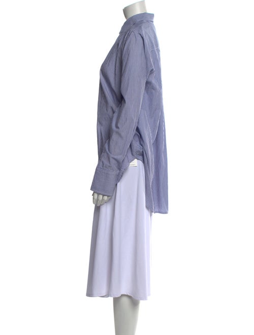 Hatch Striped Long Sleeve Button-Up Top