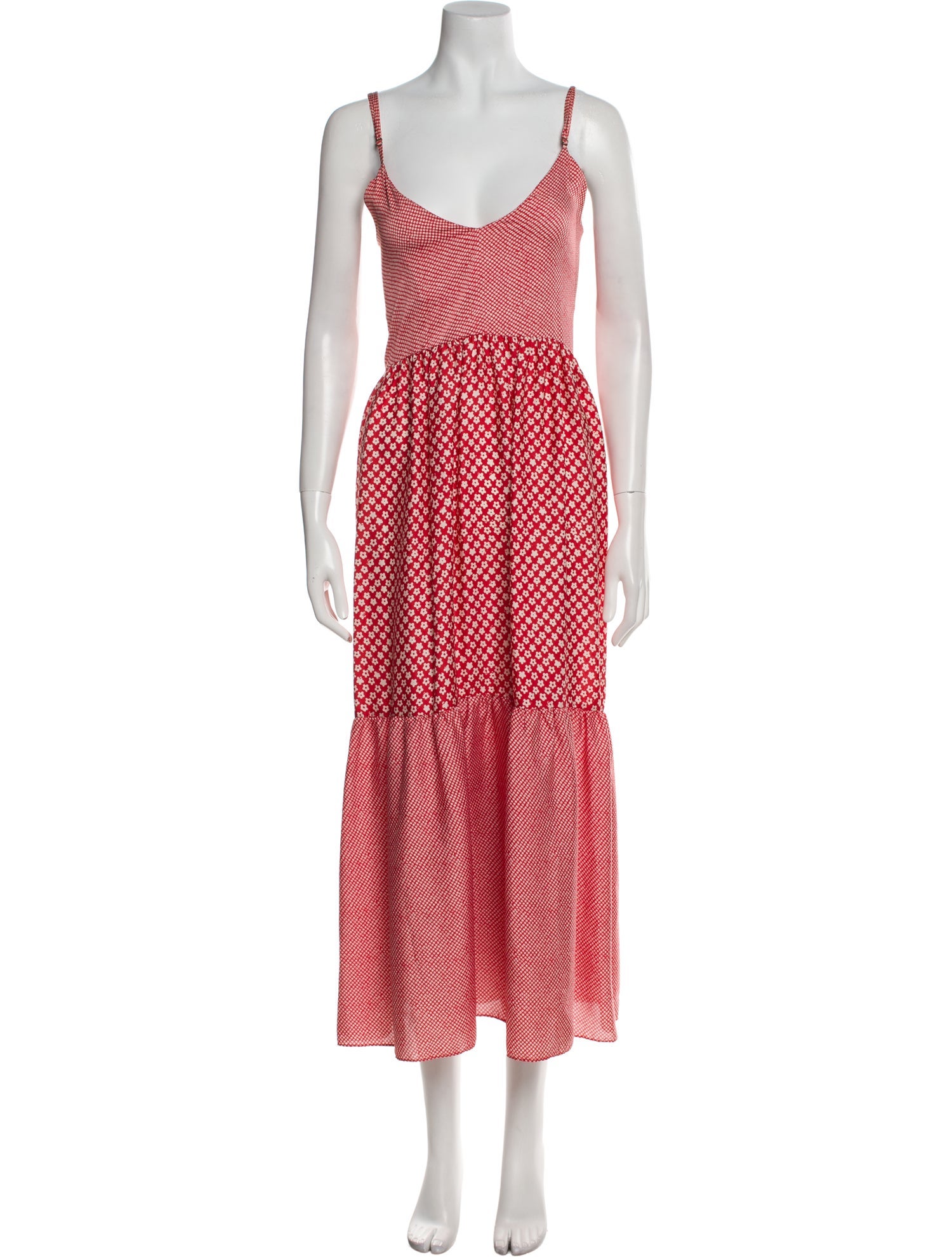 Hatch Printed Long Dress