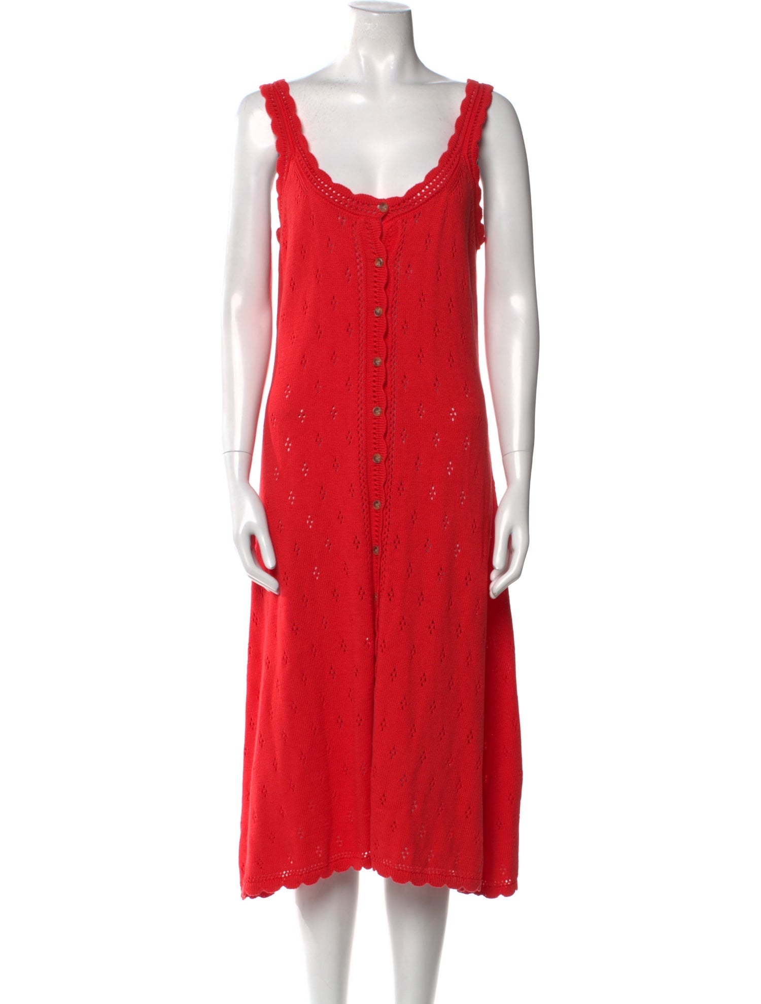 Hatch Scoop Neck Midi Length Dress