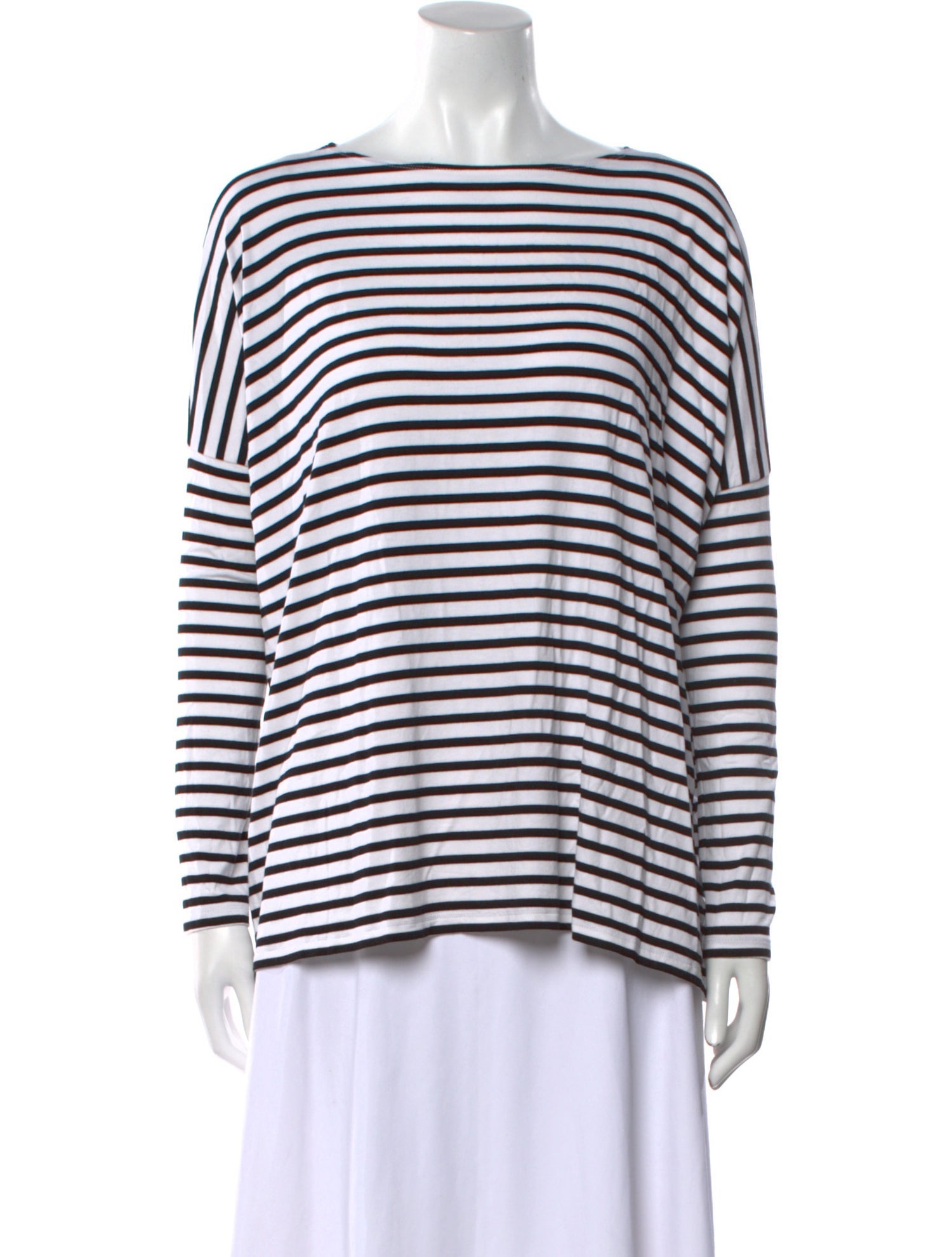 Hatch Striped Bateau Neckline T-Shirt