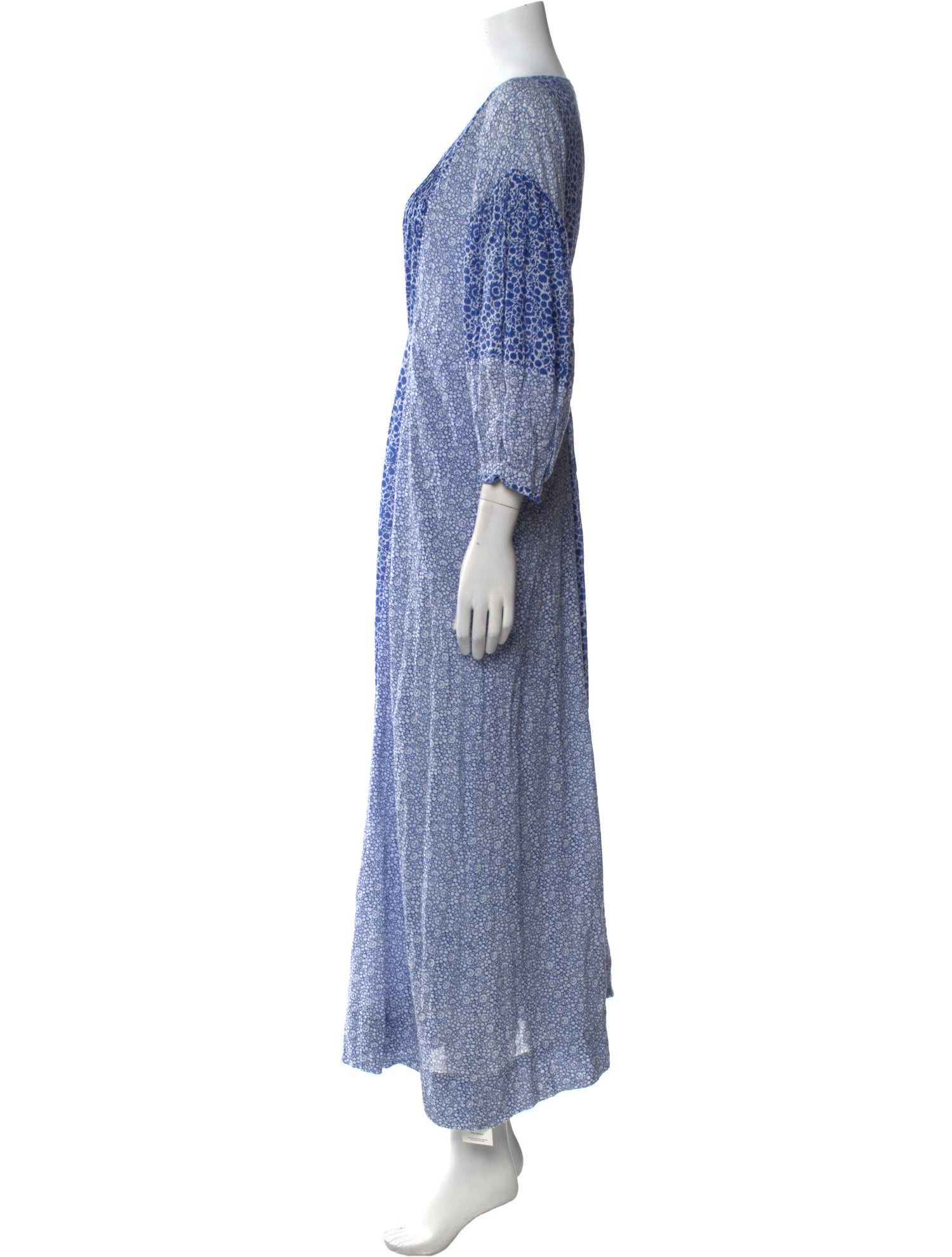 Hatch Printed Long Dress