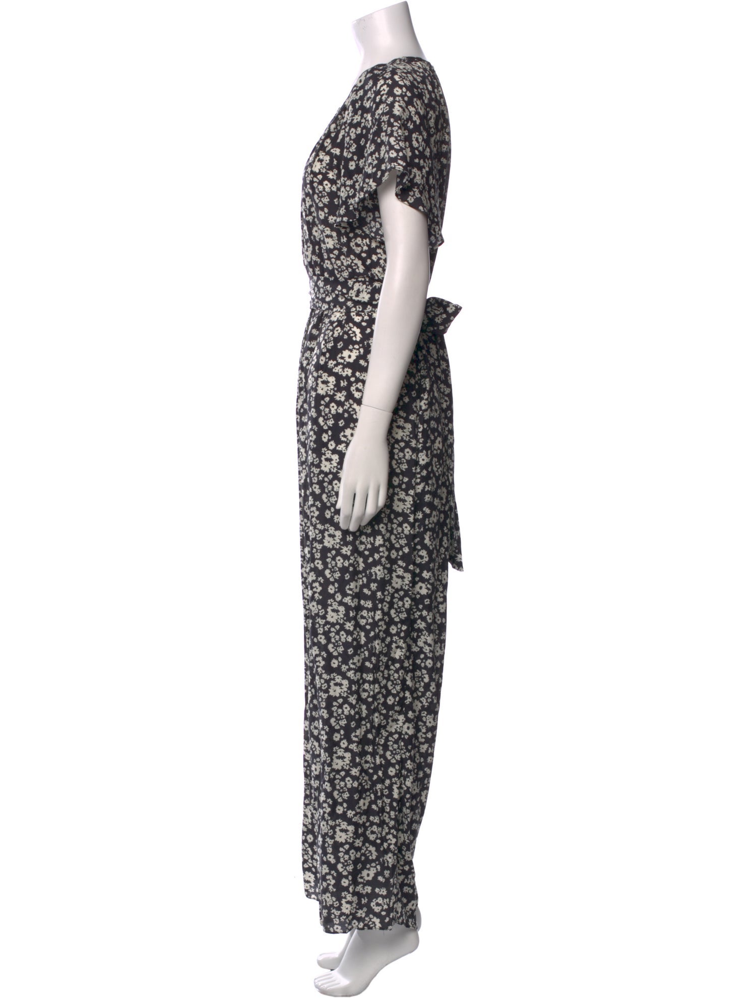 Hatch Floral Print Crew Neck Jumpsuit