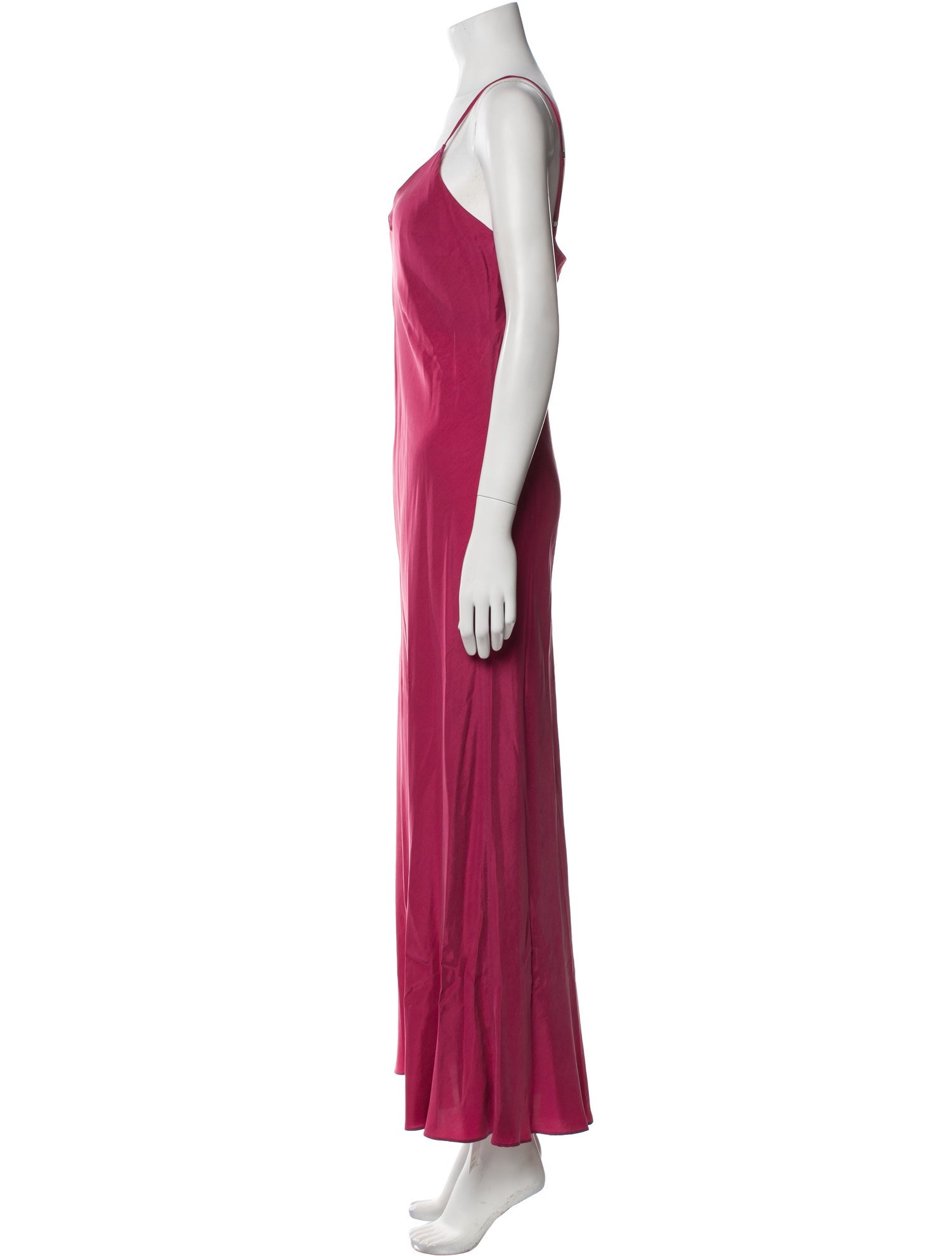 Hatch V-Neck Long Dress