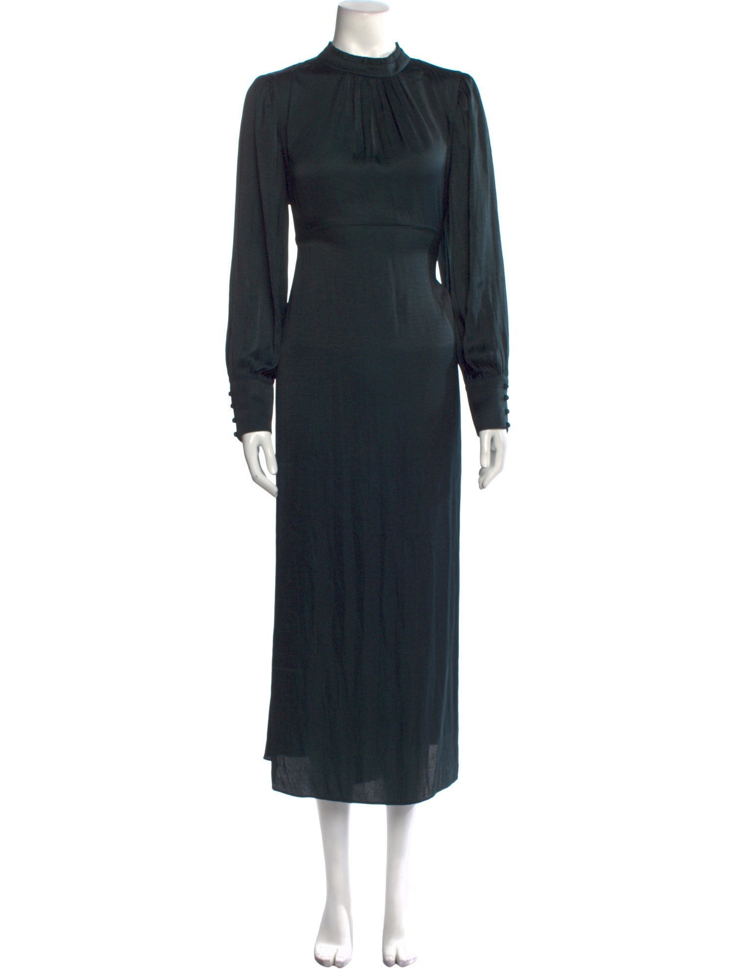 Hatch Mock Neck Long Dress