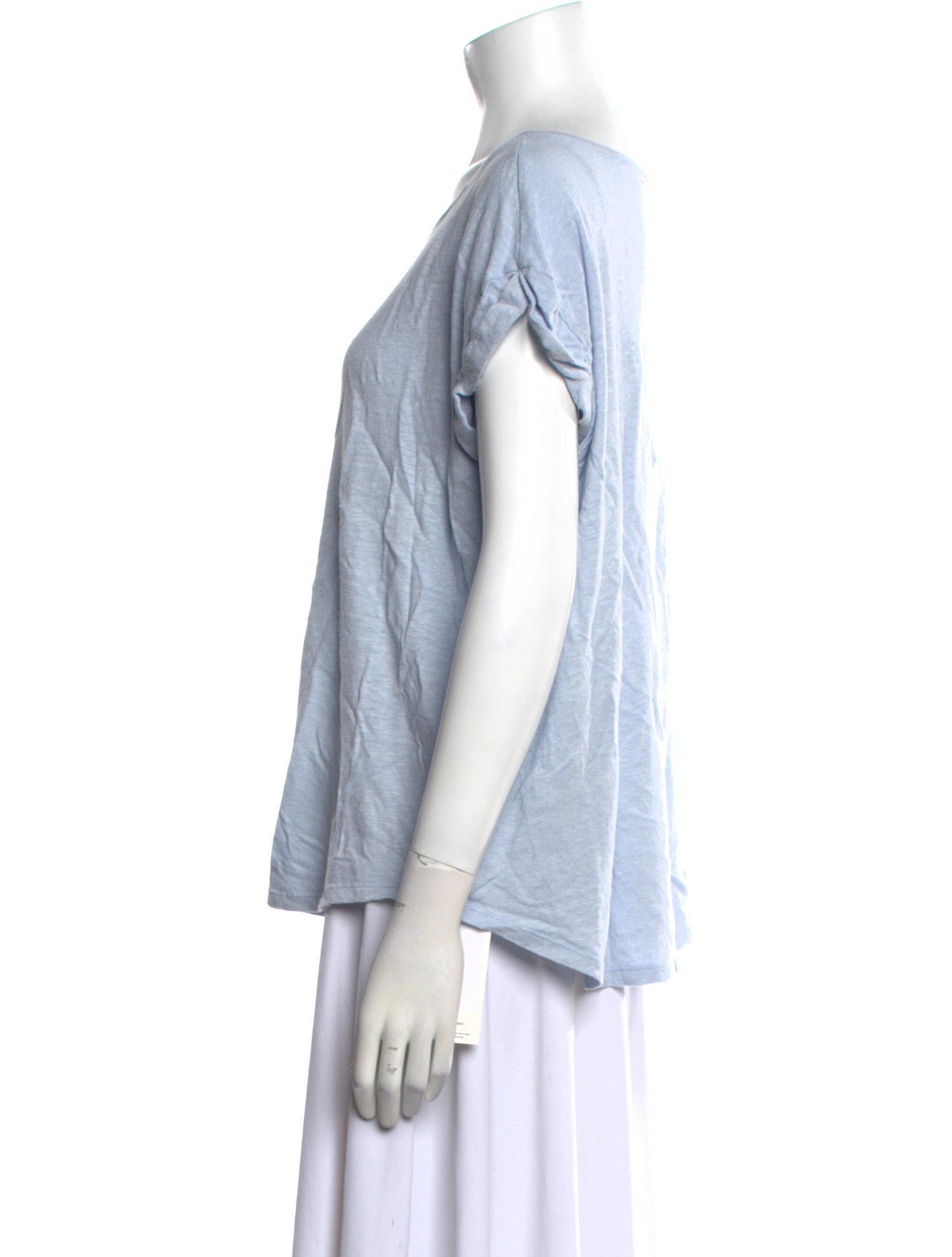 Hatch Linen Bateau Neckline T-Shirt