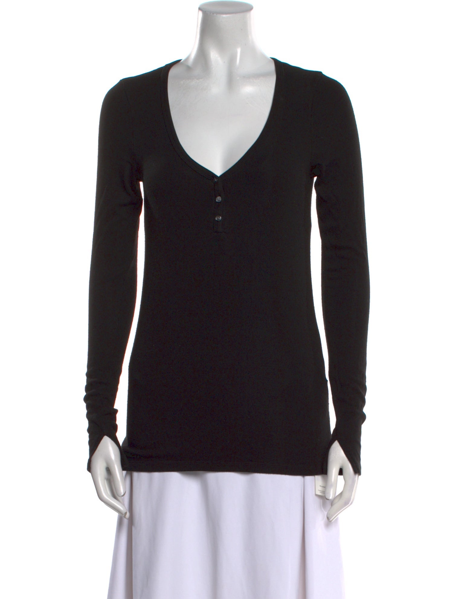 Hatch V-Neck Long Sleeve Top