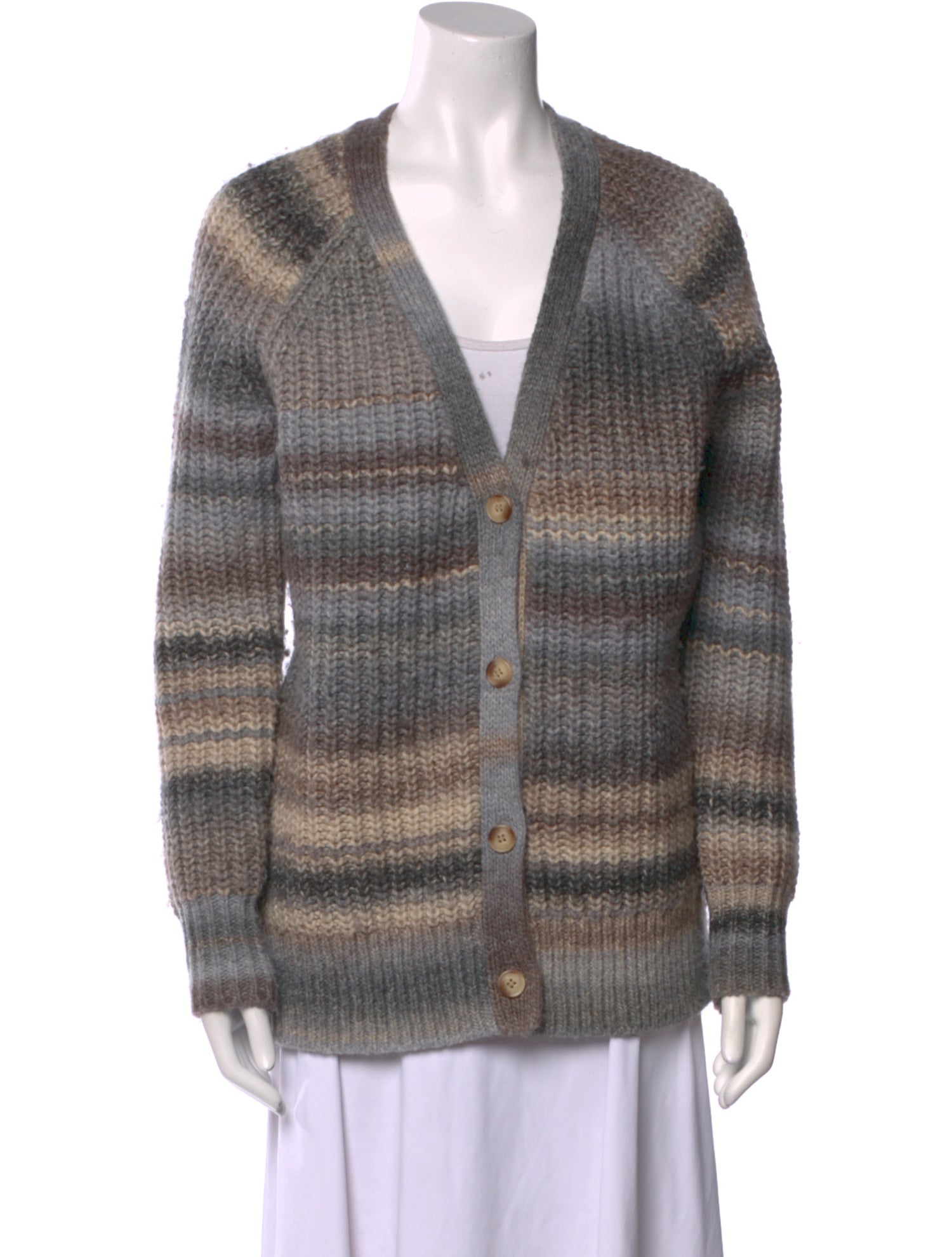 Hatch Striped V-Neck Sweater