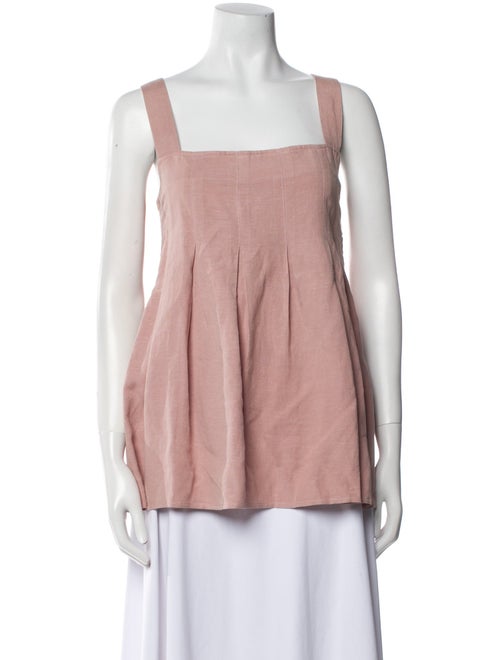 Hatch Square Neckline Sleeveless Top
