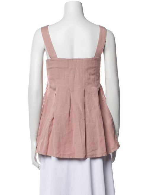 Hatch Square Neckline Sleeveless Top