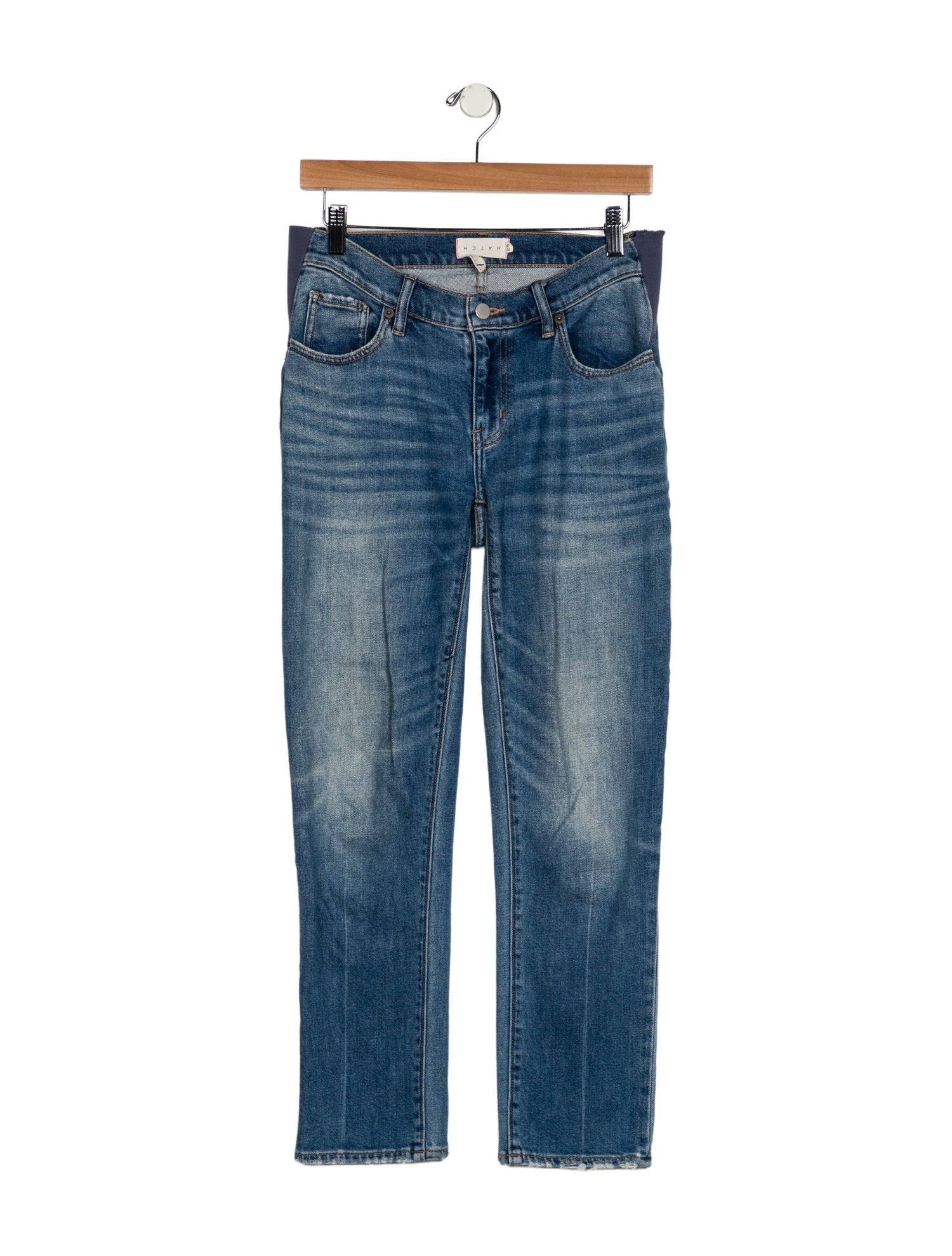 Hatch Mid-Rise Straight Leg Jeans