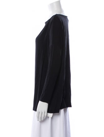 Hatch Scoop Neck Long Sleeve Blouse