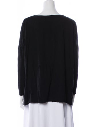 Hatch Scoop Neck Long Sleeve Blouse