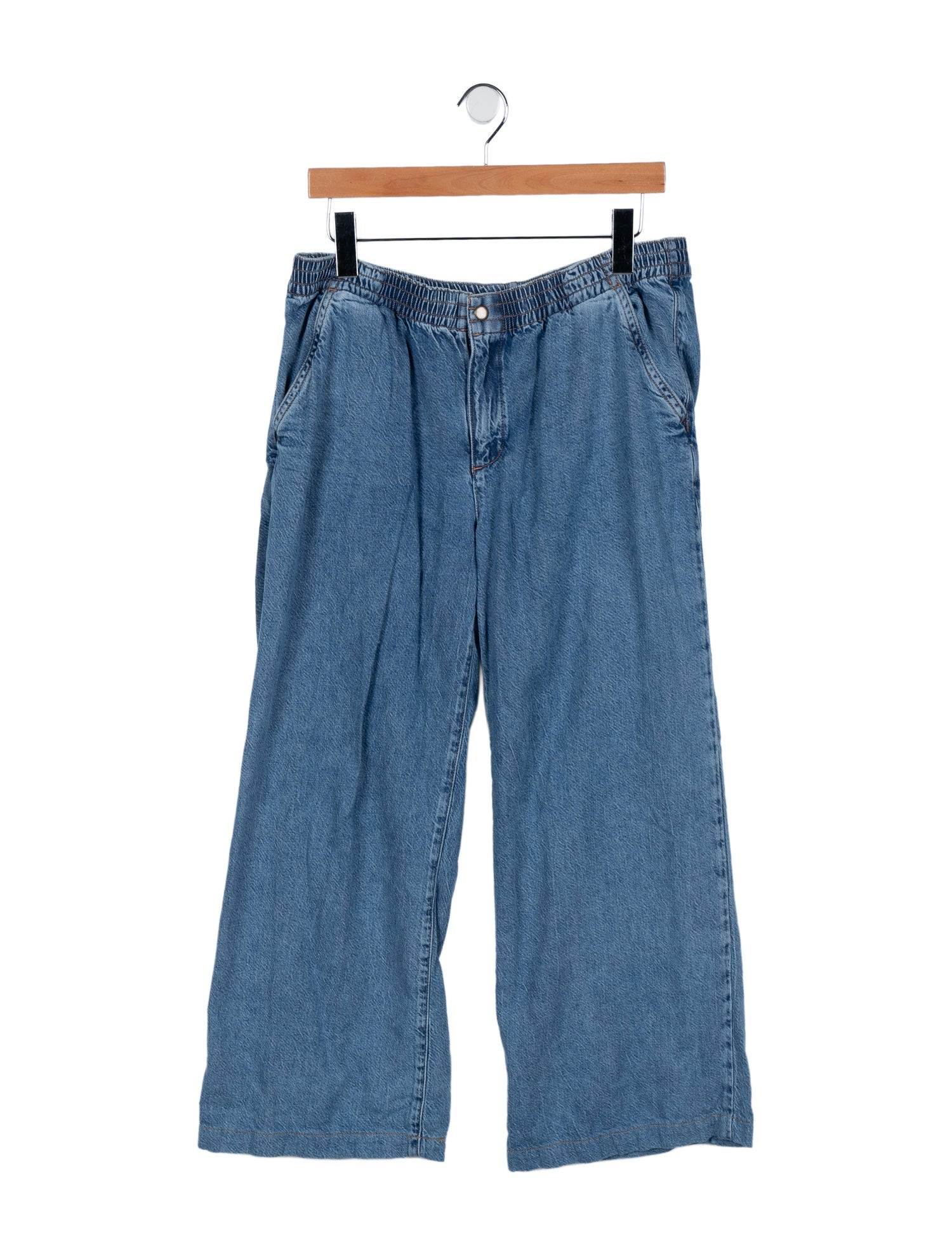 Hatch Mid-Rise Wide Leg Jeans