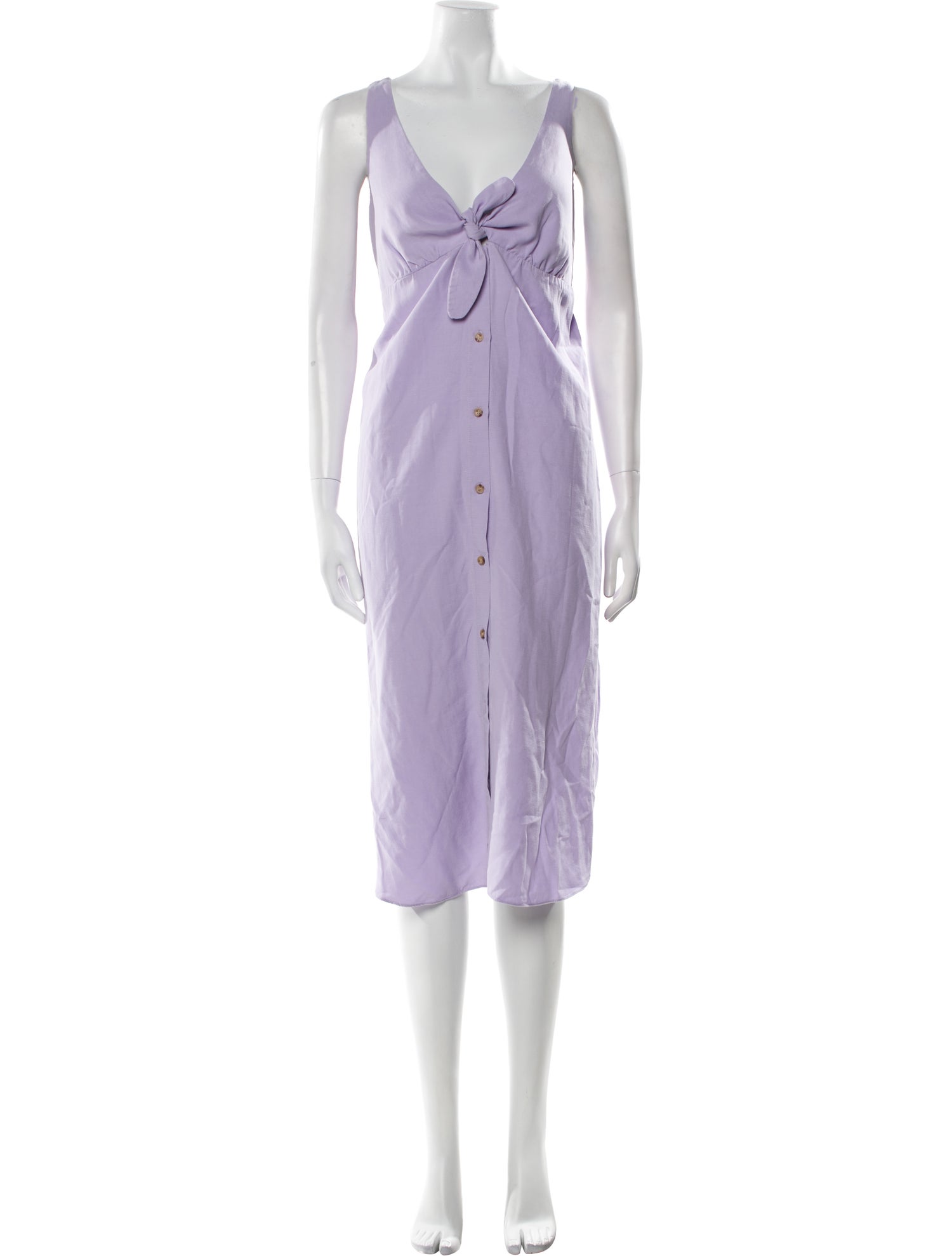 Hatch V-Neck Midi Length Dress