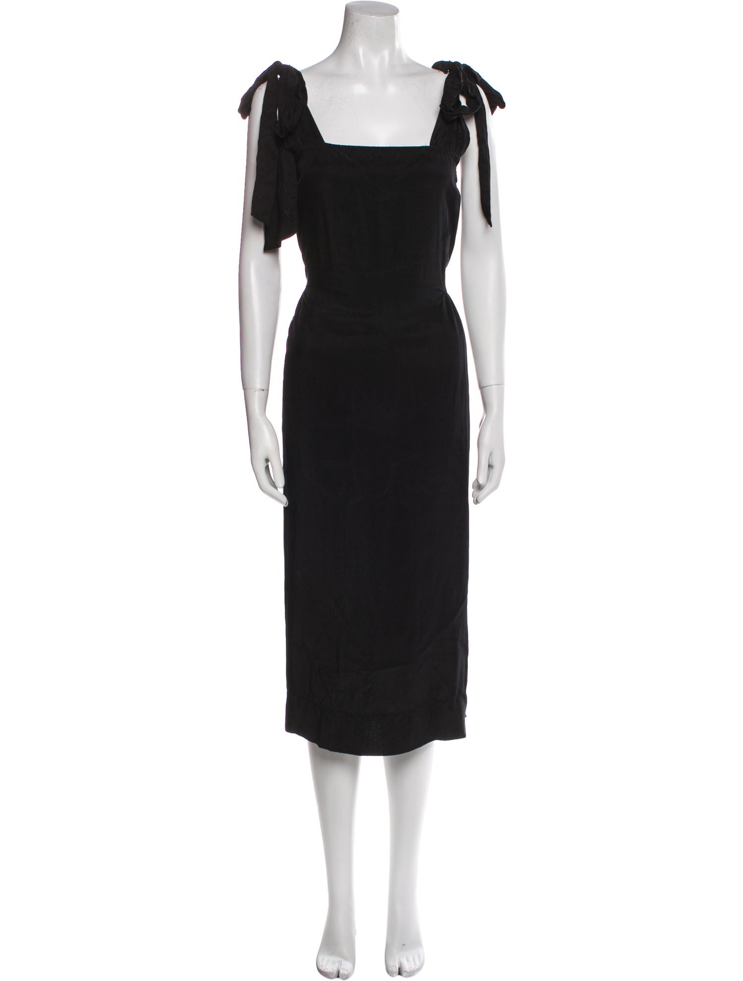 Hatch Square Neckline Midi Length Dress
