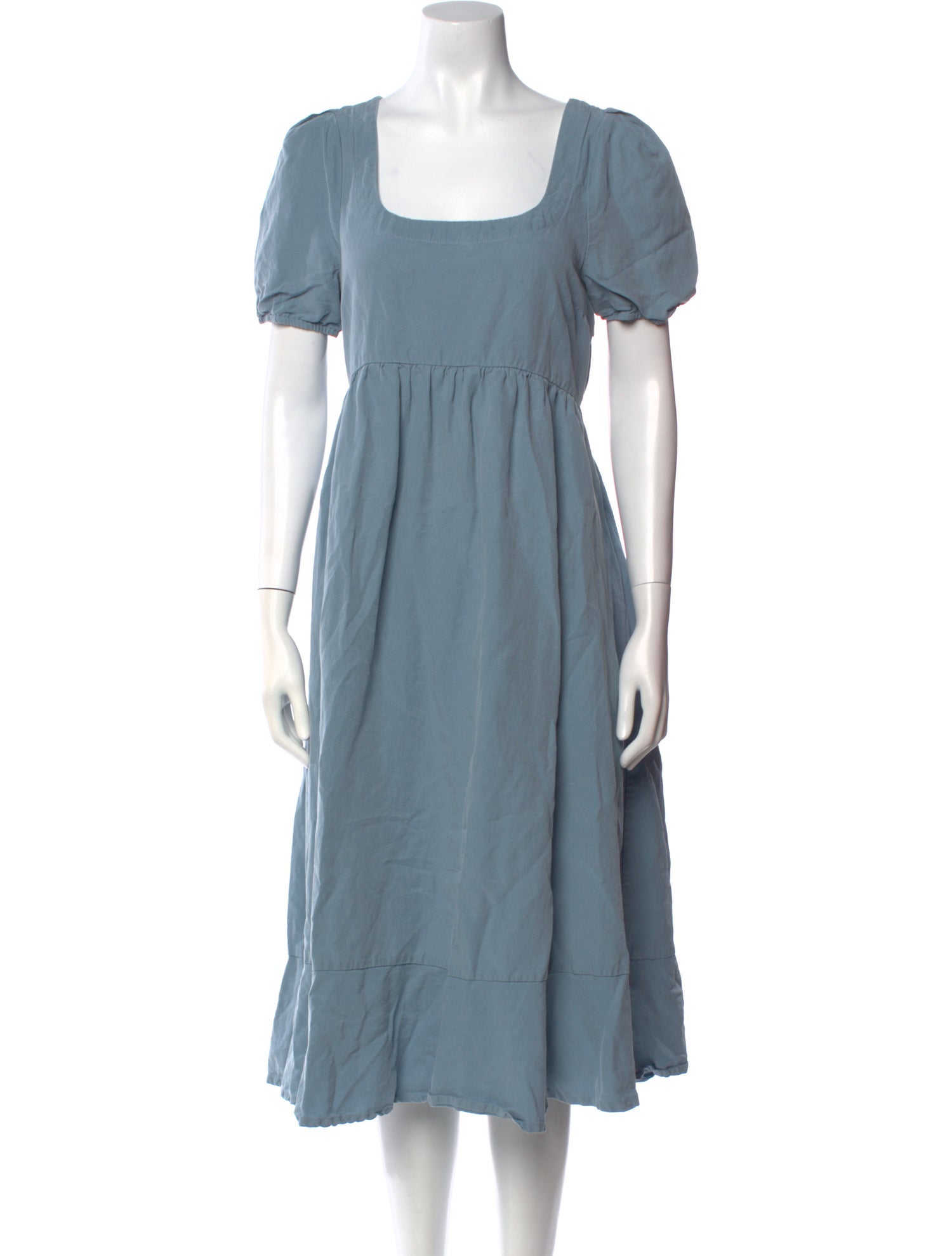 Hatch Square Neckline Midi Length Dress