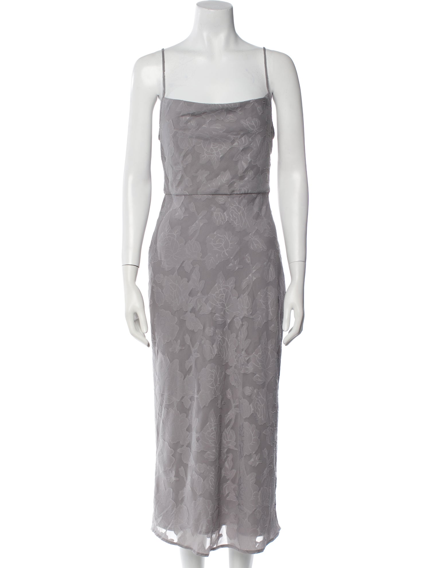 Hatch Square Neckline Long Dress